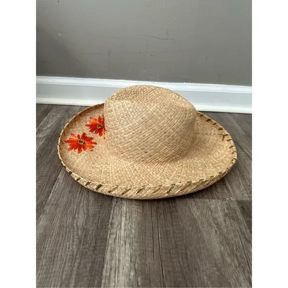 Raffaello Bettini Flower Straw Fedora Ladies main image 4